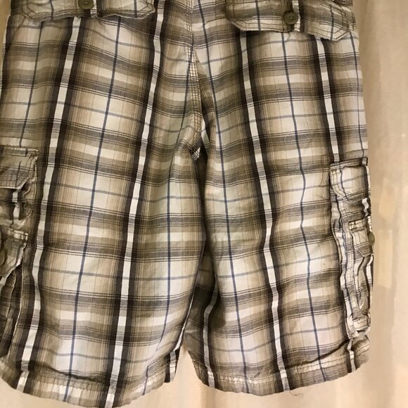 Lee Dungarees Men's Plaid Cargo Shorts Sz 32 - Picture 6 of 12